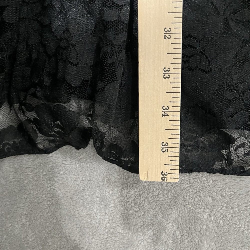 Vtg Lace Maxi Skirt Large Pull On Fairy Whimsigoth Festival Boho 90s Y2K Grunge - Picture 6 of 7